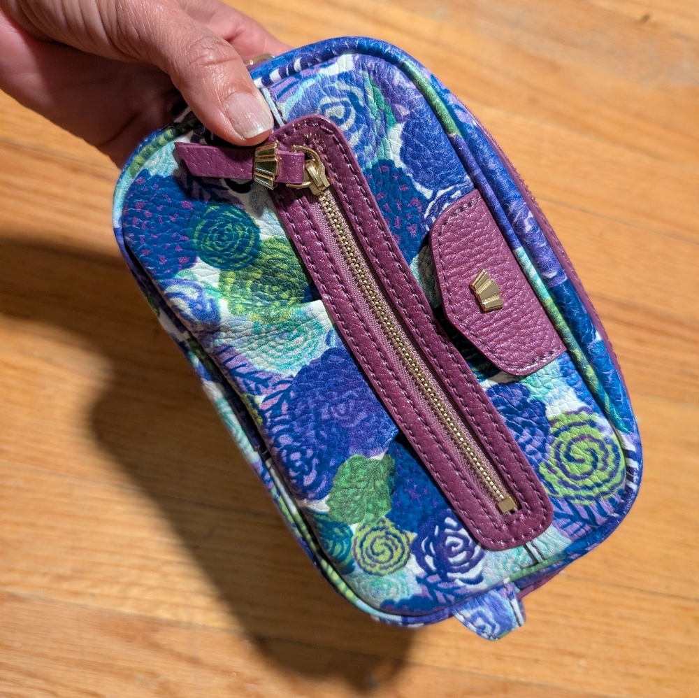 VERY RARE HENRI BENDEL FLORAL MAKEUP BAG POUCH